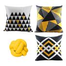 KIT 3 OU 4 almofadas exclusivas para DECORAÇÃO quarto, escritório e sala de estar almofada c capa e refil completas