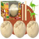 Kit 3 Ovos Escavação Dinossauro Fóssil Arqueologia Brinquedo