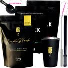 Kit 3 Pacotes Black Erva Mate Tereré + Copo de Alumínio Térmico + Bomba Mola Externa de Inox