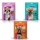 Kit 3 Pacotes De Biscoitos Petdog Cookies para Cães 250g