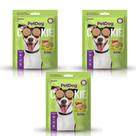 Kit 3 Pacotes De Biscoitos Petdog Cookies paraCães250g
