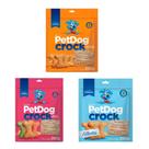 Kit 3 Pacotes De Biscoitos Petdog Crock paraCães250g