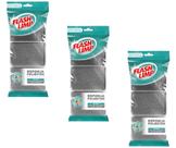 Kit 3 pacotes esponja lava louça cozinha não risca c/3un