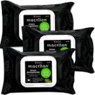 Kit 3 Pacotes Lenços Demaquilantes Macrilan RE-02 Limpeza Fácil Pele e Rosto Aloe Vera