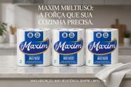 Kit 3 Pacotes Papel Toalha Multiuso Maxim 6 Rolos para Limpeza Doméstica Eficiente