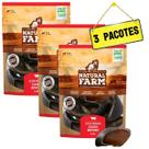 Kit 3 pacots mordedor natural casco bovino natural farm