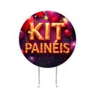 Kit 3 Painéis de festa , painel redondo, painel de festa,1x1 sublimado