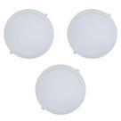 Kit 3 Painéis Plafon de Embutir Modaza Polipropileno Redondo 24W, Branco 6500K Kit 3 Painéis Plafon de Embutir Modaza Polipropileno Redondo 24W, Branco 6500K