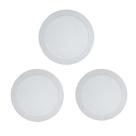 Kit 3 Painéis Plafon Led de Sobrepor Modaza Redondo 18W, Branco 6500K Kit 3 Painéis Plafon Led de Sobrepor Modaza Redondo 18W, Branco 6500K