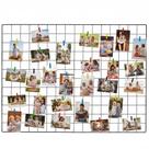 Kit 3 Painel de Fotos Memory Board 60x80cm Preto Quadro de Recados Porta Retrato de Parede