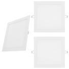 Kit 3 Painel de Led Quadrado Embutir 12W Bivolt Taschibra