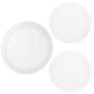 Kit 3 Painel de Led Redondo Embutir 12W Bivolt Taschibra