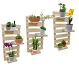 Kit 3 Painel Floreira Treliça Jardim Vertical Vaso Plantas Suculenta