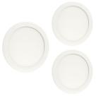 Kit 3 Painel LED 18W Embutir Redondo 3000K Bivolt - Economia, durabilidade e conforto Kit 3 Painel LED 18W Embutir Redondo 3000K Bivolt - Economia, durabilidade e conforto