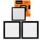 Kit 3 Painel LED 24 W 4000k Quadrado Embutir Preto Foxlux