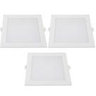 Kit 3 painel led super abs embutir 24w biv 6500k quad Kit 3 painel led super abs embutir 24w biv 6500k quad