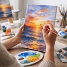 KIT 3 Painel Para Pintura 20x30 Tela Artística Profissional Alta Qualidade Pronto Para Uso Ideal Para Tinta Acrílica Óleo Hobby e Profissional