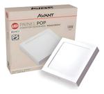 Kit 3 Painel Quadrado 18w Plafon Led Sobrepor 6500k 19x19