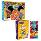 Kit 3 palavrinhas - 3 vol: jogo vamos cantar + jogo da memória + aquabook