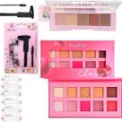 Kit 3 Paletas Sombras Ruby Rose + Corretivo + Sobrancelhas