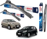 Kit 3 Palheta Limpador Parabrisa Original Bosch Renault Sandero 2008 2009 2010 2011 2012 2013(NAO SERVE NO 2014 EM DIANTE)