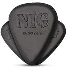 Kit 3 Palheta NIG 070mm Preta Delrin Média Guitarra Violão Baixo Cavaco Textura Antiderrapante Ataqu Kit 3 Palheta NIG 070mm Preta Delrin Média Guitarra Violão Baixo Cavaco Textura Antiderrapante Ataqu