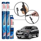 Kit 3 Palhetas Dianteiras + Traseira Original Bosch Mitsubishi Outlander 2007 a 2012