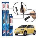 Kit 3 Palhetas Dianteiras + Traseira Original Bosch Volkswagen Up 2014 A 2021