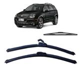 Kit 3 Palhetas Limpador de Parabrisa Dianteiro + Traseiro Chevrolet Captiva 2008 Ate 2015 Kit 3 Palhetas Limpador de Parabrisa Dianteiro + Traseiro Chevrolet Captiva 2008 Ate 2015