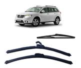 Kit 3 Palhetas Limpador de Parabrisa Dianteiro + Traseiro Fiat Freemont 2011 2012 2013 2014 2015