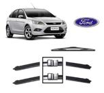 Kit 3 Palhetas Limpador de Parabrisa Dianteiro + Traseiro Ford Focus ano 2008 Ate 2012
