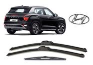 Kit 3 Palhetas Limpador De Parabrisa Dianteiro + Traseiro Hyundai Creta 2021 em Diante