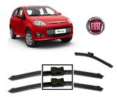 Kit 3 Palhetas Limpador de Parabrisa Dianteiro + Traseiro Novo Fiat Palio ano 2012 em Diante