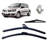 Kit 3 Palhetas Limpador de Parabrisa Dianteiro + Traseiro Renault Clio ano 1999 ate 2012 Kit 3 Palhetas Limpador de Parabrisa Dianteiro + Traseiro Renault Clio ano 1999 ate 2012