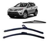 Kit 3 Palhetas Limpador de Parabrisa Dianteiro + Traseiro Toyota Rav 4 ano 2005 ate 2013