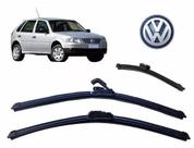 Kit 3 Palhetas Limpador Parabrisa Dianteiro+traseiro Gol G4