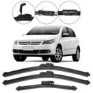 Kit 3 Palhetas Limpador Parabrisa Dianteiro + Traseiro VW Gol G5 2008/2012 Kit 3 Palhetas Limpador Parabrisa Dianteiro + Traseiro VW Gol G5 2008/2012
