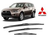 Kit 3 Palhetas Parabrisa Dianteiro + Traseiro Modelo Original para Mitsubishi Outlander 2007 A 2013 Kit 3 Palhetas Parabrisa Dianteiro + Traseiro Modelo Original para Mitsubishi Outlander 2007 A 2013