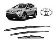 Kit 3 Palhetas Parabrisa Dianteiro + Traseiro Modelo Original para Toyota RAV 4 ano 2005 A 2013 Kit 3 Palhetas Parabrisa Dianteiro + Traseiro Modelo Original para Toyota RAV 4 ano 2005 A 2013