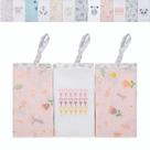 Kit 3 Paninhos de Boca Com Bordado 38x38cm Com Prendedor Para Chupetas Varias Estampas Papi