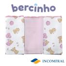 Kit 3 Panos de Boca Bercinho Estampado 34x40cm 100% Algodão