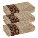 Kit 3 Panos de Copa Prato Felpudo Karsten 46x65cm Bistrô Barra Decorada cor Bege