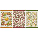 Kit 3 panos de prato/copa felpudo teka fiori com várias estampas em promoção - Kit 3 panos de prato/copa felpudo teka fiori com várias estampas em promoção -