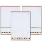 Kit 3 Panos Prato Copa Pia Cozinha Felpudo Bordar Jacquard