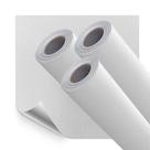 Kit 3 Papel de Parede Adesivo Lavavel Linho Branco Fosco 15M