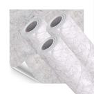 Kit 3 Papel de Parede Adesivo Lavavel Pedra Marmore Cinza Claro 15M