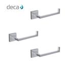 Kit 3 Papeleira Clean 2020 Cromada Deca Kit 3 Papeleira Clean 2020 Cromada Deca