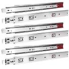 Kit 3 Par Corrediça Inox 304 Soft Close C/ Amortecedor 50cm