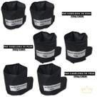 Kit 3 Pares Caneleira Peso Tornozeleira 3kg 4kg 5kg Academia