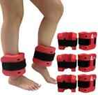 Kit 3 Pares de Caneleiras de Hidroginástica Em EVA Peso 2 à 3kg DF4031-VM Vermelho Dafoca Sports Kit 3 Pares de Caneleiras de Hidroginástica Em EVA Peso 2 à 3kg DF4031-VM Vermelho Dafoca Sports